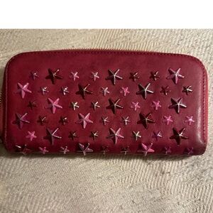 Authentic jimmy choo star fushia pink wallet